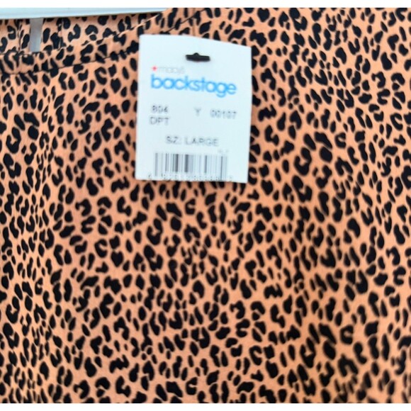 MACY'S BACKSTAGE M.I.D Cheetah Print Blousy Dress Cinched Waist NWT - Picture 2 of 6